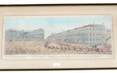 A 19th century coloured print.