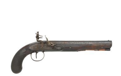 A 22-Bore Flintlock Belt Pistol Signed Jover, London, Circa 1800