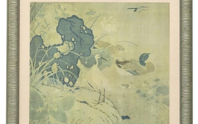 A CHINESE PAPER PRINT DEPICTING LANDSCAPE 20TH CENTURY.