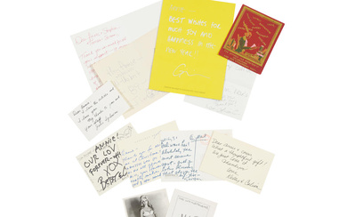 A COLLECTION OF CELEBRITY AND DESIGNER CORRESPONDENCE TO ANNIE FLANDERS....