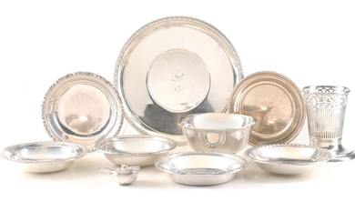 A COLLECTION OF LATE 20TH C. STERLING SILVER TABLEWARES