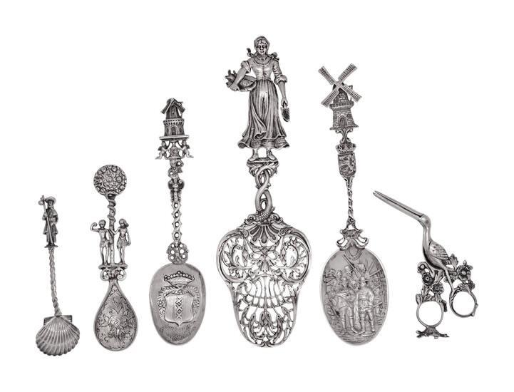 A Collection of Continental Flatware Articles