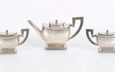 A Dutch Silver Tea Set