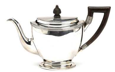 A Dutch silver teapot