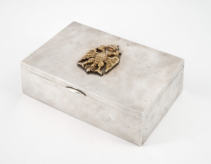 A Fine Silver and Parcel Gilt Jewelry Box, Russia, Moscow, 1896-1908