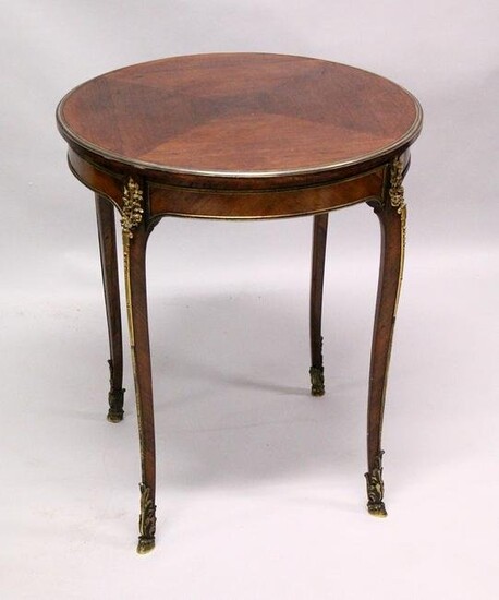 A GOOD LATE 19TH CENTURY FRENCH KINGWOOD AND ORMOLU