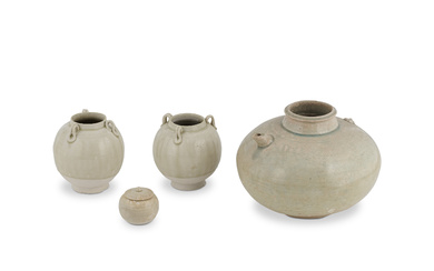 A GROUP OF FOUR CERAMIC VESSELS FIVE DYNASTIES-SONG DYNASTY (907-1279)