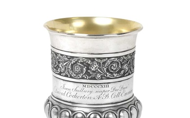 A George III Silver Goblet by Rebecca Emes and Edward Barnard, London, 1811