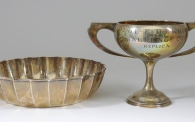 A George V Silver Circular Bowl and a Silver...