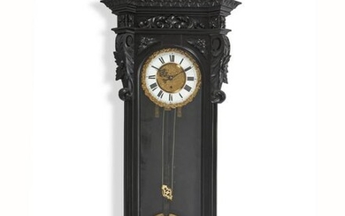 A German Vienna regulator wall clock
