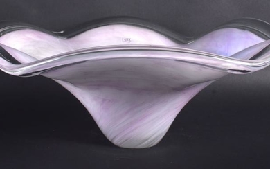 A LARGE MURANO GLASS BOWL. 35 cm wide.