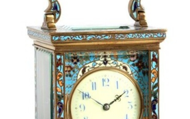 A LATE 19TH CENTURY FRENCH CHAMPLEVE ENAMEL STRIKI