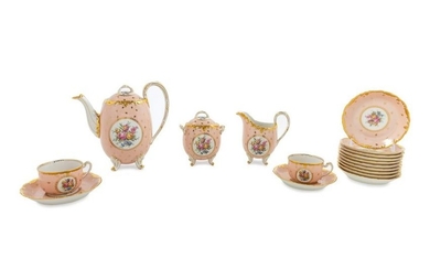 A Limoges Porcelain Tea Service
