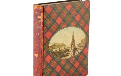 A MAUCHLINE TARTANWARE BOOK 19TH CENTURY 'Souvenir of