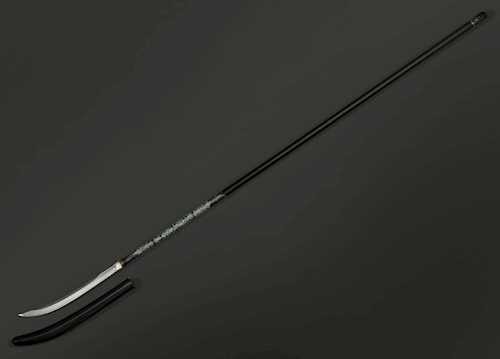 A NAGINATA (HALBERD) WITH MOTHER OF PEARL AND LACQUER MOUNTING.