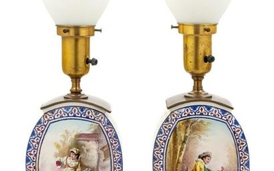 A Pair of French Pottery Vases