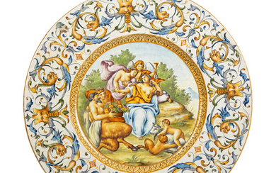 A Pair of Italian Majolica Chargers