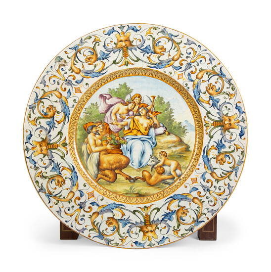 A Pair of Italian Majolica Chargers