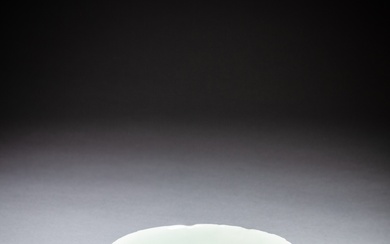 A Qingbai lobed bowl, Song dynasty | 宋 青白釉葵口淺盌