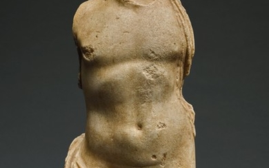 A ROMAN MARBLE TORSO OF DIONYSOS, CIRCA 2ND CENTURY A.D.