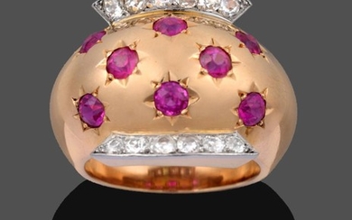 A Ruby and Diamond Ring, by Van Cleef & Arpels,...