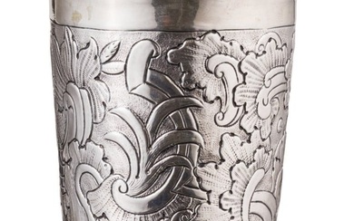 A Russian silver beaker, Moscow, Fedor Petrov (1750 - 1768), 1755 - 1768