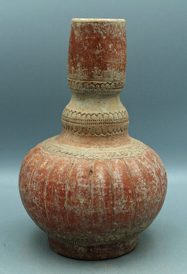 A beautiful Central Asian red-ware vessel