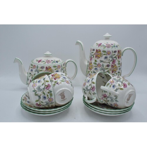 A collection of Minton Haddon Hall items to include tea and ...