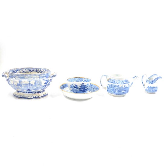 A collection of Staffordshire transferware