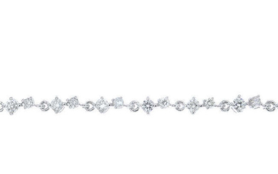 A diamond bracelet.