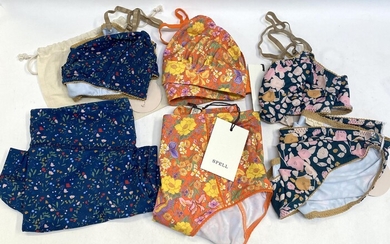 A group of floral underwear size M