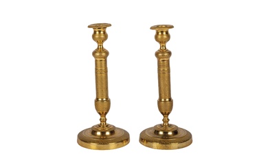 A pair of Charles X candelabra. 19th C