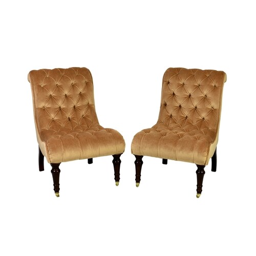 A pair of George Smith Ltd. of Newcastle 'Brewster Chairs', ...