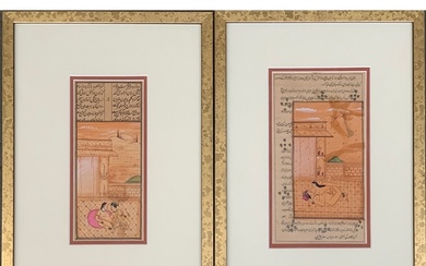 A pair of framed late 18th/early 19th century Indian gouache...