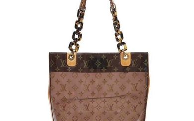 A plastic and leather tote bag, Louis Vuitton, Cabas