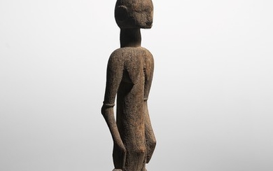 A very early and important female Senufo figure, possibly northern Senufo, Ivory Coast.