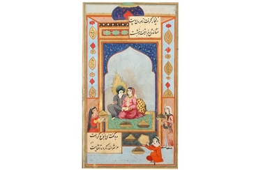 AN ILLUSTRATED MANUSCRIPT FOLIO FROM A DISPERSED HAFT AWRANG BY JAMI: YUSUF AND ZULEYKHA Iran, 18th century
