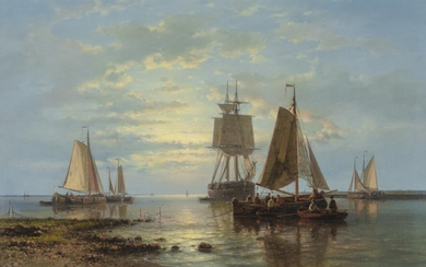 (-), Abraham Hulk I (1813-1897) Ships in a...