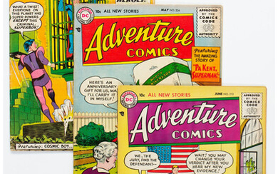 Adventure Comics #213, 224, and 267 Group (DC, 1955-59)....
