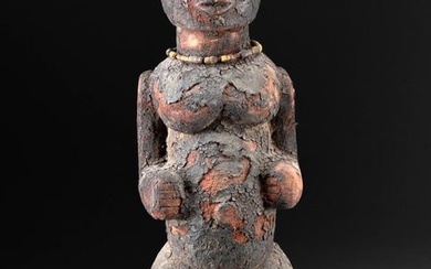 African Lobi Wood Nude Bateba Figure (Guardian)