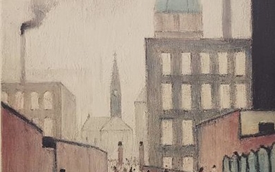 After Laurence Stephen Lowry RBA, RA (1887-1976) ''Mrs Swindell's Picture''...