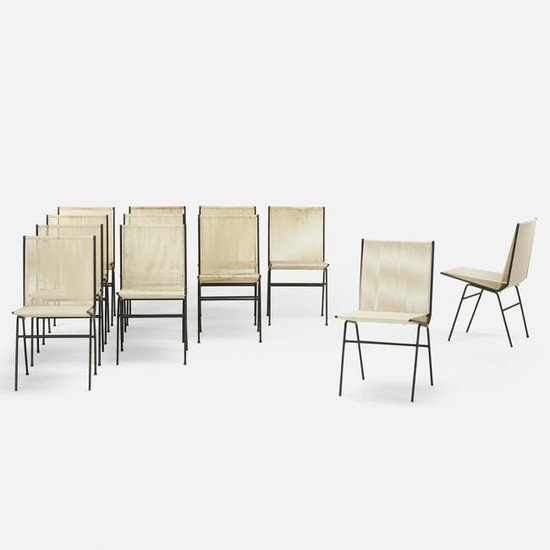 Allan Gould, dining chairs, set of twelve