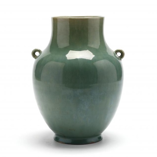 An Asian Celadon Glazed Vase