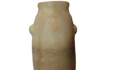 An Egyptian stone alabastron, Late Period