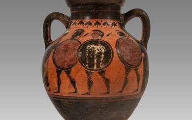 Ancient Greek Attic, Black-figure amphora c.580–550 BC.