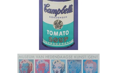 Andy WARHOL, 2 posters Campbell's Tomato soup and Marylin Monroe Museum of Contemporary Art gent