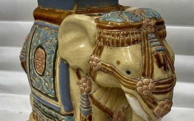 Antique Chinese large Porcelain Ceramic Elephant