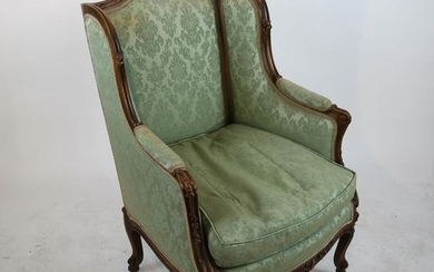 Antique French Carved Bergere