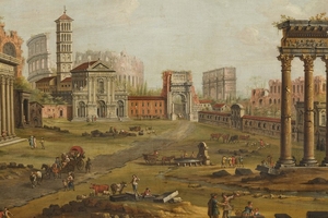 Antonio Joli (Modena 1700–Napoli 1777) VEDUTA DI CAMPO VACCINO...