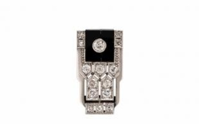 Art Deco Platinum and Diamond Brooch